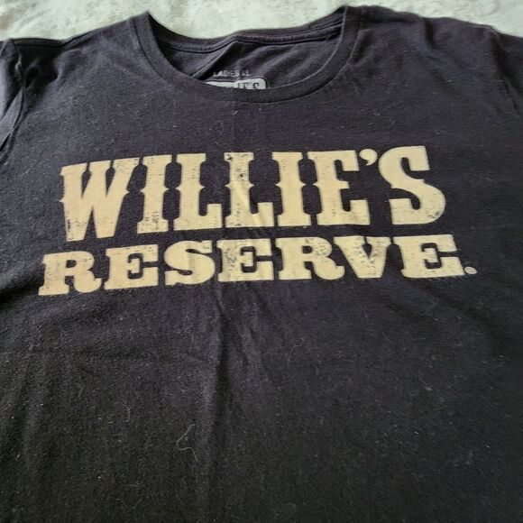 Willie's Reserve Independent Farmers Black Tshirt With Graphics Size XL - Picture 3 of 5